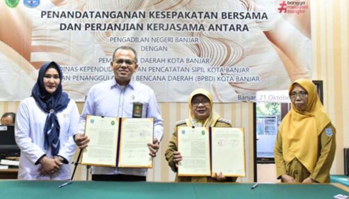 Pj. Wali Kota Banjar dan Pengadilan Negeri Komitmen Tingkatkan Pelayanan Hukum